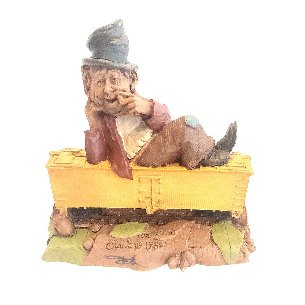 Tom Clark Signed Hobo #92 Hobo Train Series by Cairn Studios 1988
